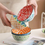 Set of 10 Bohemian Porcelain Bowls