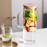 1.5litre Glass Jug with Bamboo Lid