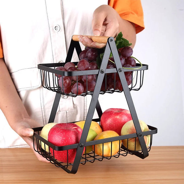 2 Tier A Frame Fruit Basket