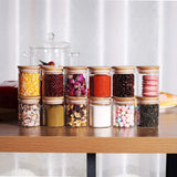 220ml Glass Jars with Bamboo Lids