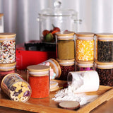 220ml Glass Jars with Bamboo Lids