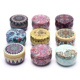 Morrocan inspired Pattern Tin with candles