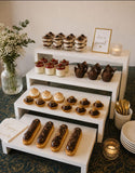 4pc Wooden Food Risers