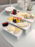 4pc Wooden Food Risers