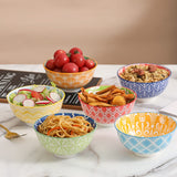 Set of 10 Bohemian Porcelain Bowls