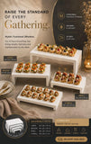 4pc Wooden Food Risers