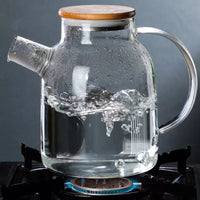 Glass Teapot with Bamboo lid