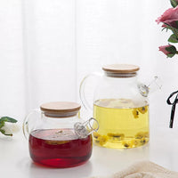Glass Teapot with Bamboo lid