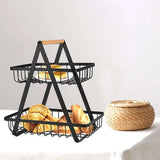 2 Tier A Frame Fruit Basket