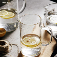 Borosilicate Glass Measuring Jug  with Bamboo Lid