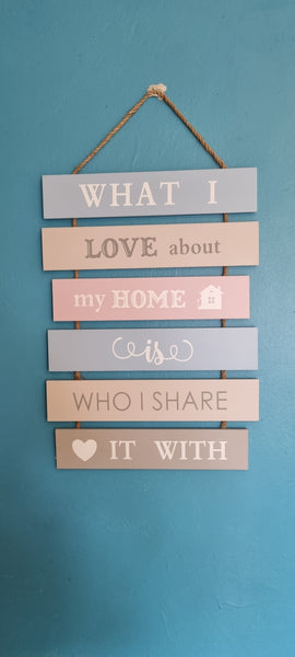 6 Tier Wooden Wall Plaque