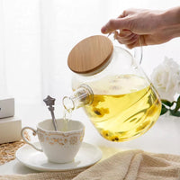 Glass Teapot with Bamboo lid