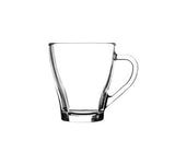 4 x 255ml Glass Coffee Mugs