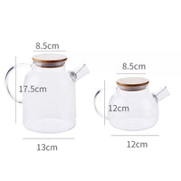 Glass Teapot with Bamboo lid