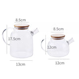 Glass Teapot with Bamboo lid