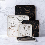Nordic Style Marble Look Plates/ Platters
