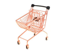 Mini Rose Gold Shopping Cart
