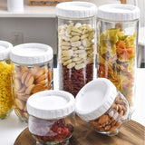 Easy Lock Round Glass Jars