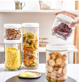 Easy Lock Round Glass Jars