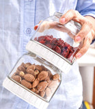 Easy Lock Round Glass Jars