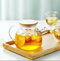 Glass Teapot with Bamboo lid