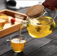 Glass Teapot with Bamboo lid