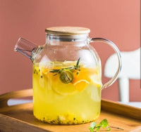 Glass Teapot with Bamboo lid