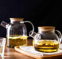 Glass Teapot with Bamboo lid