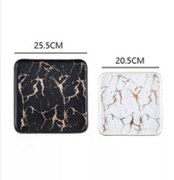 Nordic Style Marble Look Plates/ Platters