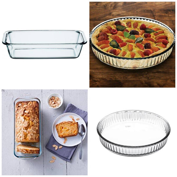 Borcam by Pasabahce   1 x Loaf Pan & 1 x  Pie Dish