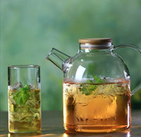 Glass Teapot with Bamboo lid