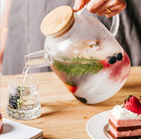 Glass Teapot with Bamboo lid
