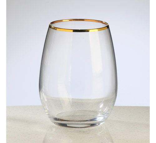 Pasabahce Golden Touch - Amber Glasses